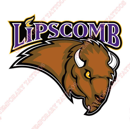 Lipscomb Bisons Customize Temporary Tattoos Stickers NO.4794